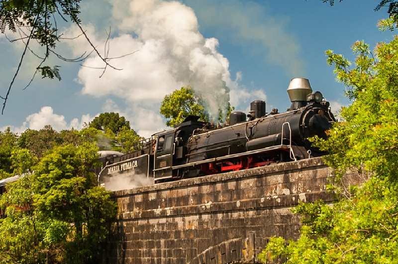 Locomotiva Trem Maria Fumaça - saído de Gramado